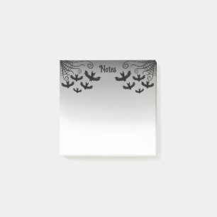Post-it® Toile d'araignée chauves-souris gothiques