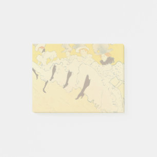 Post-it® Tolouse-Lautrec Dancing Girls Yellow Poster Art