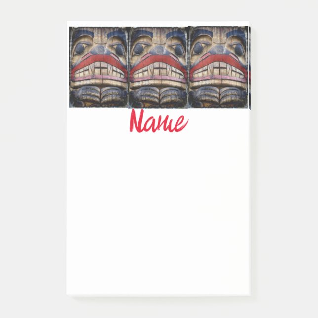 Post-it® Tonnerre à visage totem (Devant)