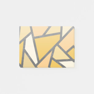 Post-it® Tons de motif en vitrail jaune