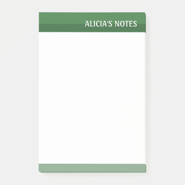Post-it® Tons verts (Devant)
