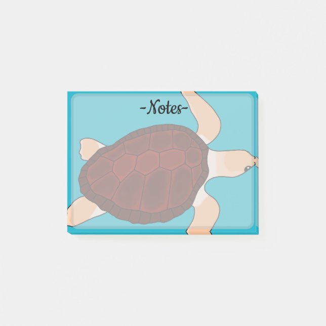 Post-it® Tortue marine caouanne (Devant)