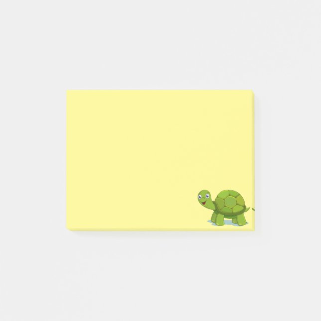 Post-it® Tortue mûre sur jaune (Devant)