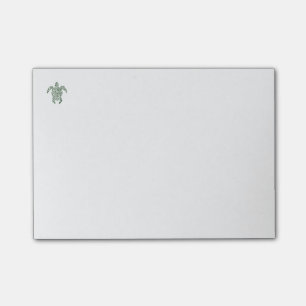 Post-it® Tortue tribale de style d'impression typographique