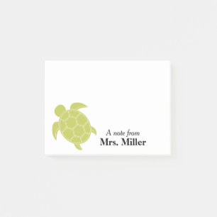 Post-it® Tortue verte personnalisée