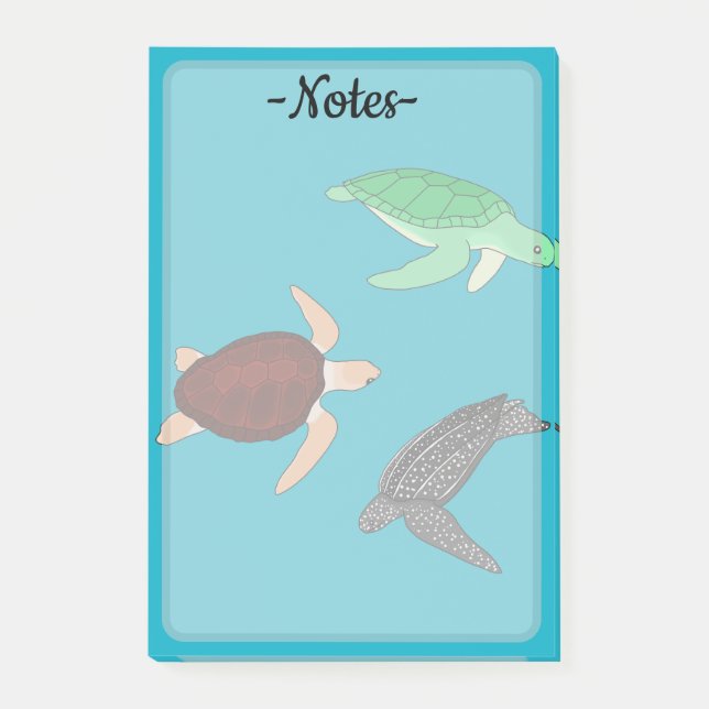 Post-it® Tortues marines (Devant)