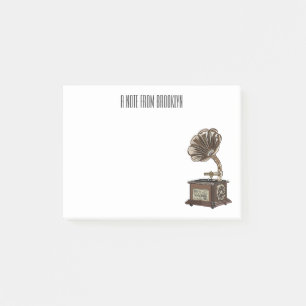 Post-it® Tourne-disque dessin animé