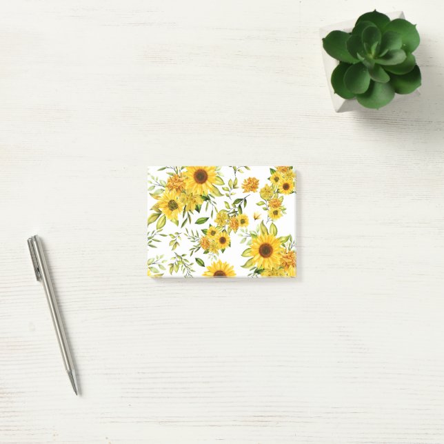 Post-it® Tournesol Aquarelle 8 (Bureau)