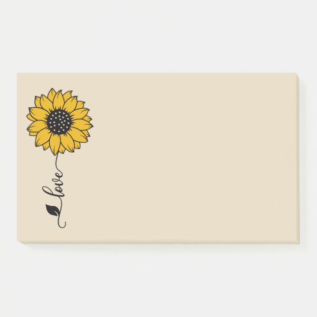 Post-it® Tournesol d'amour  (Devant)