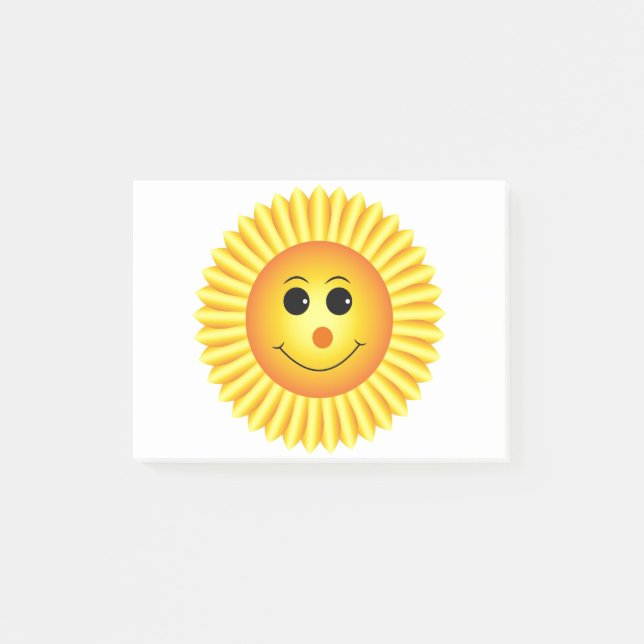 Post-it® Tournesol de sourire (Devant)