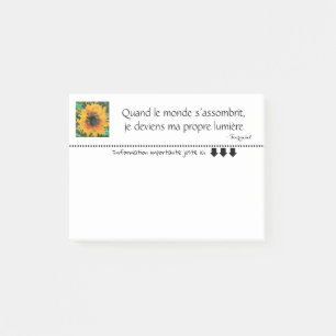 Post-it® Tournesol éclatante en pixel art 