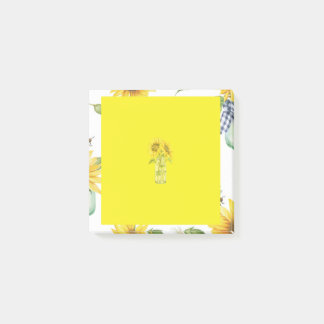 Post-it® Tournesol jaune clair Vase