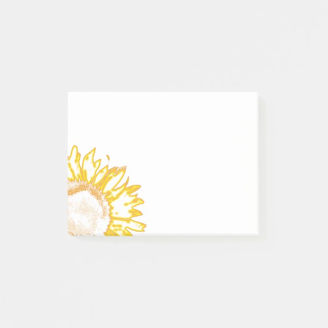 Post-it® Tournesol jaune néon (Devant)