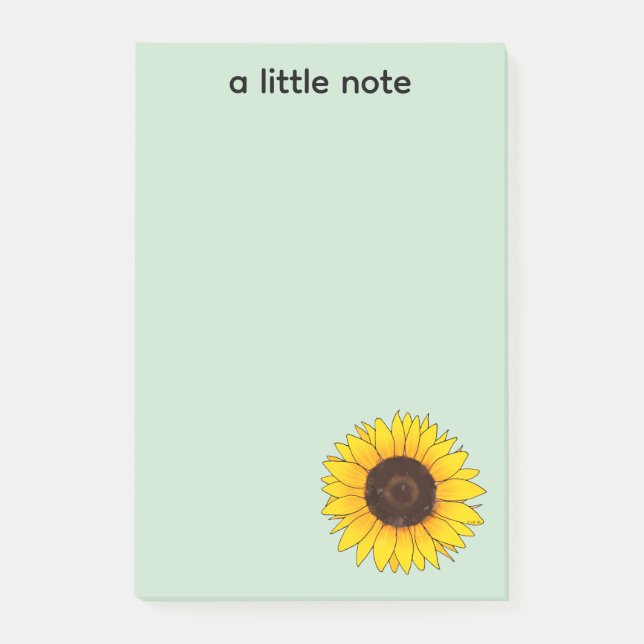 Post-it® Tournesol Jaune Vibrant en Fleur (Devant)