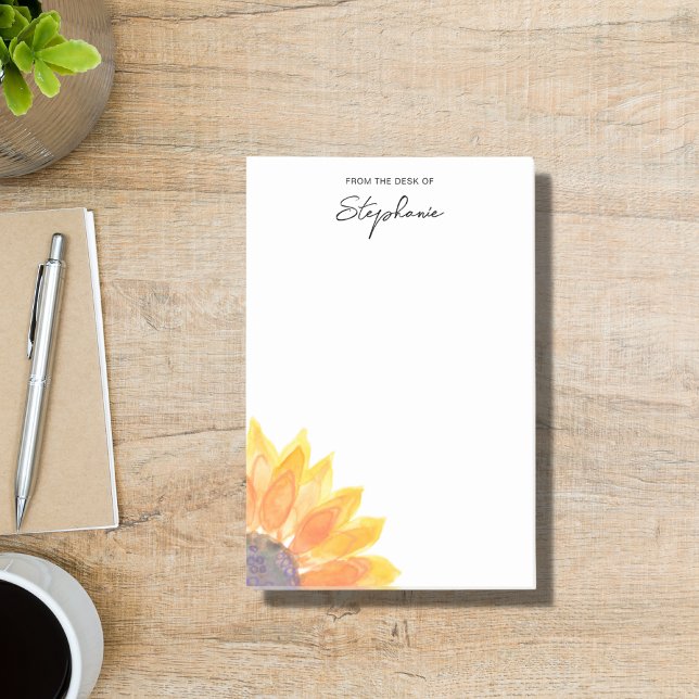 Post-it® Tournesol Personnalisé Du Bureau De (Créateur téléchargé)