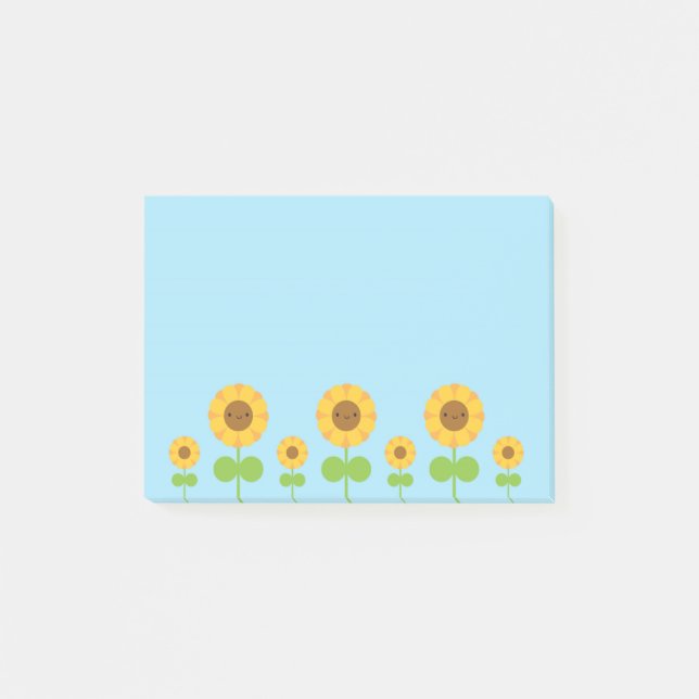 Post-it® Tournesols de Kawaii (Devant)