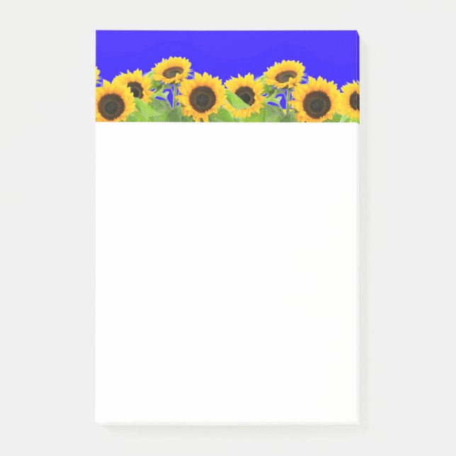 Post-it® Tournesols Sticky Notes Ukraine Drapeaux Couleurs (Devant)