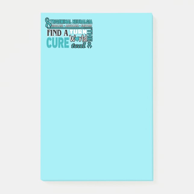 Post-it® Tournez le monde Turquoise...TN (Devant)