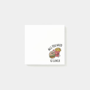 Post-it® Tout ce dont vous avez besoin est le déjeuner