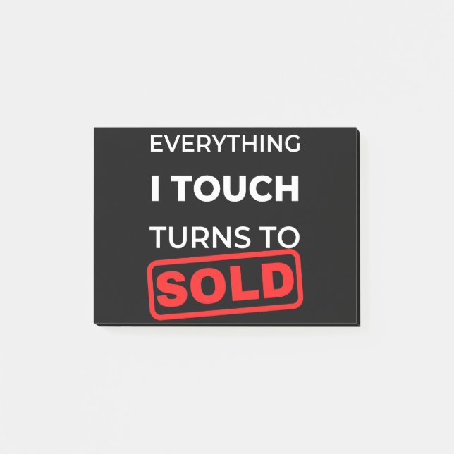 Post-it® Tout Ce Que J'Ai Touché Se Vend (Devant)