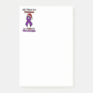 Post-it® Tout ce que je veux pour Noël/Casquette...Fibro No