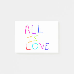 Post-it® Tout est amour arc-en-ciel coloré fierté LGBTQ gay