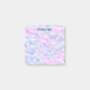 Post-it® Tout texte coloré nuages d'étincelles esthétiqu