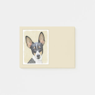 Post-it® Toy Fox Terrier Peinture - Cute Original Chien Art