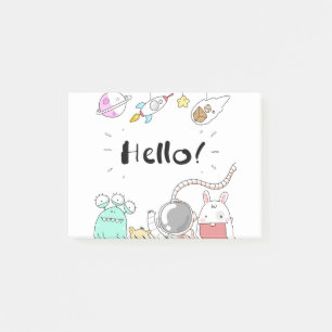 Post-it® Toys Astronaut Rocket Planet Galaxy Alien Monster.