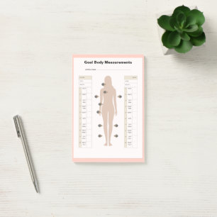 Post-it® Tracker de mesure du corps — Perte de poids chez l