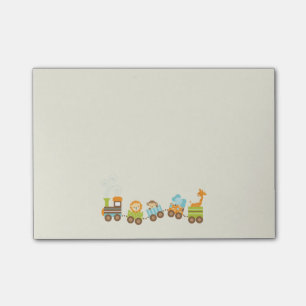 Post-it® Train de jouets Whimsical Baby Animals