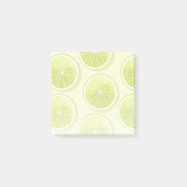 Post-it® Tranches de chaux sur Jaune clair (Devant)
