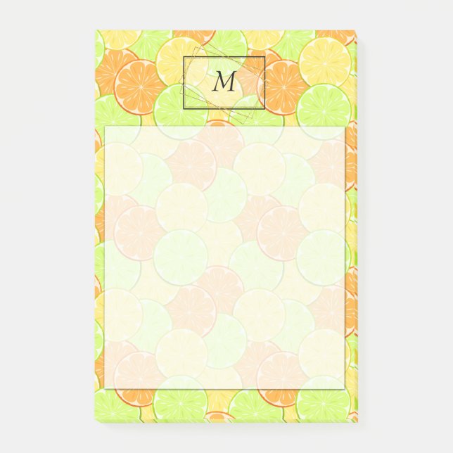 Post-it® Tranches d'orange, de citron, de tilleuls (Devant)