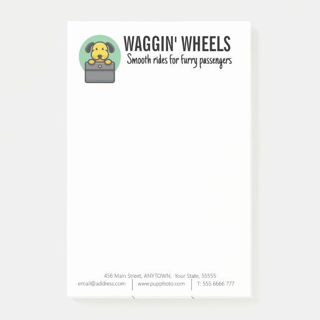 Post-it® Transport de chiens - Personnalisé (Devant)