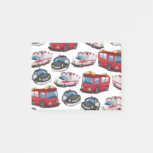 Post-it® Transport des services de police, d'ambulance et d (Devant)