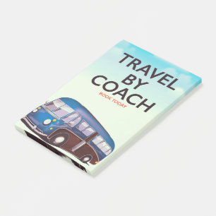 Post-it® Travel By coach Affiche de voyage britannique