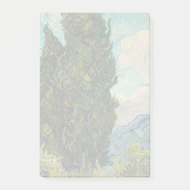 Post-it® Trees by Vincent Van Gogh (Devant)