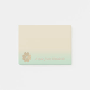 Post-it® Trèfle irlandais chanceux chic - Personnalisé