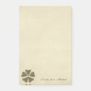 Post-it® Trèfle irlandais chanceux chic - Personnalisé