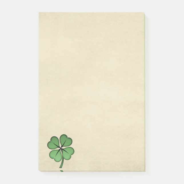 Post-it® Trèfle irlandais chic Lucky (Devant)