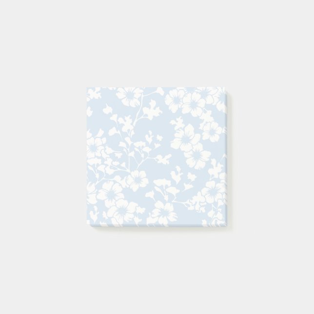 Post-it® Trellis Floral - Bleu Poudre (Devant)