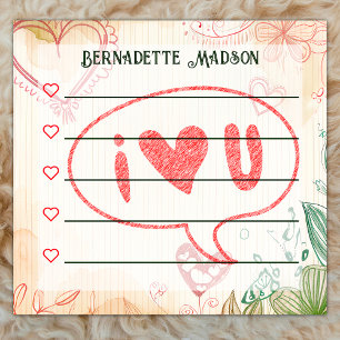 Post-it® Trendy Doodle Hearts & Feuille To Do List 3" x 3"