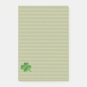 Post-it® Trendy Irlandais Chanceux Shamrock Classe