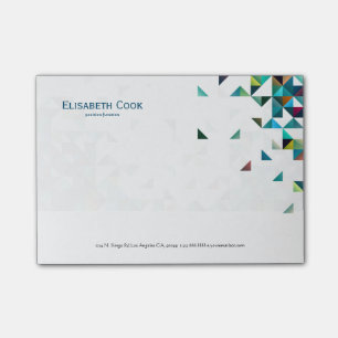 Post-it® Triangles Abstraits géométriques modernes et color