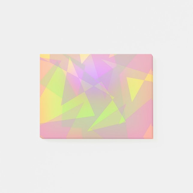 Post-it® Triangles et rectangles Abstraits (Devant)