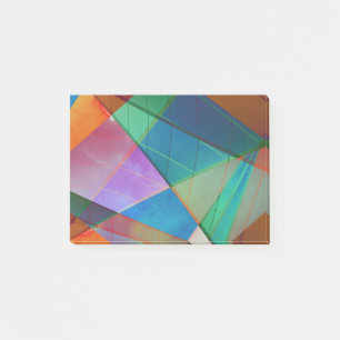 Post-it® Triangles modernes, colorés, trapézoïdes forme l'a