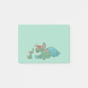 Post-it® Tricératops donnant des fleurs
