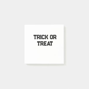 Post-it® Trick ou. Traiter Halloween éffrayant noir simple 
