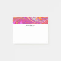 Trippy rose et orange design Tourbillonnant