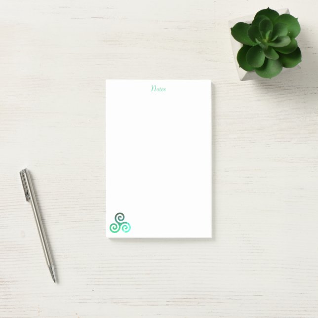 Post-it® Triskele vert (Bureau)